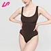 Soft square neckline strappy bodysuit